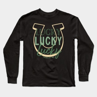 Extra Lucky Horseshoe © GraphicLoveShop Long Sleeve T-Shirt